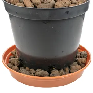 1l growing media-clay pebbles,medium size 8-16mm, pot plant topper,hydroponics,washable & reusable