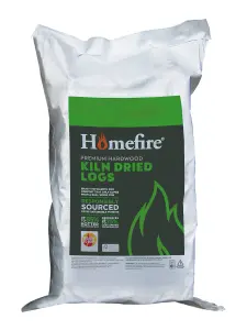 Homefire Kiln Dried Firewood Logs Handy Bag x 10