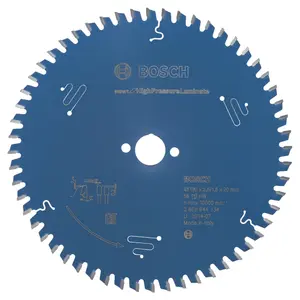 Bosch Professional Expert Circular Saw Blade for High Pressure Laminate - 190 x 20 x 2.6 mm, 56 Teeth