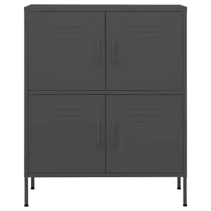 Berkfield Storage Cabinet Anthracite 80x35x101.5 cm Steel