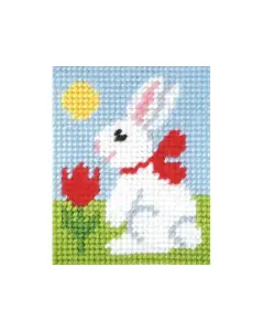 Needlepoint Kit: My First Embroidery: Easter Bunny