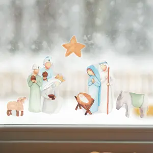 Christmas Nativity Window Stickers Pack