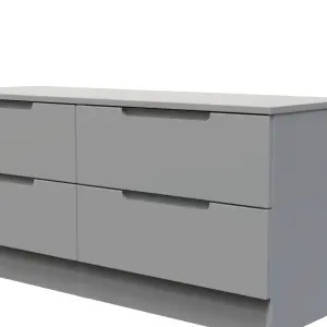 Milan Ready assembled Grey 4 Drawer Bed box (H)495mm (W)1100mm (D)390mm