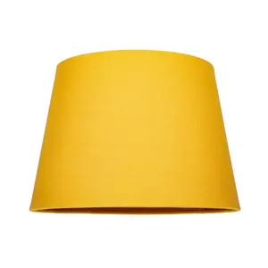 Traditional Linen Fabric Drum Shade for Pendant & Lampshade Yellow / 22cm H x 35cm W x 35cm D