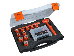 Premium 24-Piece Insulated Socket Set for Electricians - Safe and Durable Tools