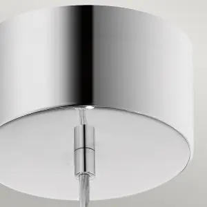 Luminosa Kichler Moonlit Integrated LED Spherical Pendant Ceiling Light Polished Chrome, 3000K