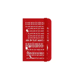 Grindstore All Work And No Play Notebook Red (One Size)