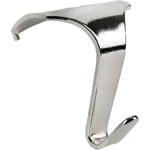 Taskar Chrome Heavy Duty Picture Rail Hooks (4 Pack)