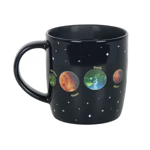 Something Different Solar System 500ml Heat Changing Mug Blue/Green/Orange (One Size)