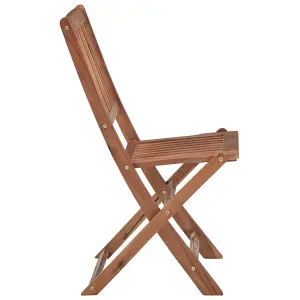 Berkfield Folding Outdoor Chairs 8 pcs Solid Acacia Wood