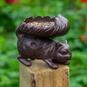 Woodside Cast Iron Squirrel/Bird Feeder