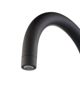 GoodHome Zanthe Graphite effect Kitchen Side lever Tap