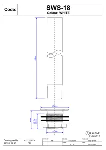 McAlpine SWS-18 1.25"x 18" Standing Waste x 1.5" Tail