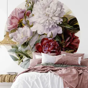 Bouquet of Peonies Mural - 144x144cm - 5558-R