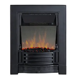 Focal Point Finsbury 2kW Cast iron effect Electric Fire (H)555mm (W)390mm (D)114mm