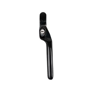 Timber Series Connoisseur MK2 Offset Locking Espag Window Handle - Black (Right Hand)