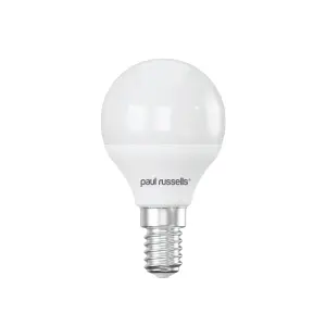 paul russells LED Golf Dimmable Bulb Small Edison Screw SES E14, 5.5W 470Lumens G45, 40w Equivalent, 6500K Day Light