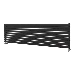 Ximax Champion FORH1164600A Anthracite Gas Horizontal Designer Radiator, (W)1800mm x (H)526mm