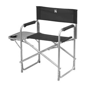 Hi-Gear Haddon Directors Chair with Inbuilt Folding Table, Camping Furniture