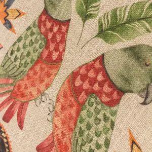 Akamba Akamba Parrot Duo Cream Square Throw Cushion Covers