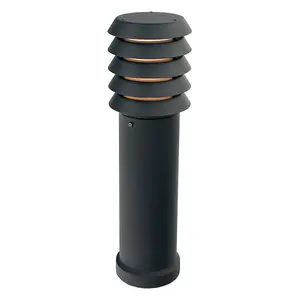 Elstead Alta 1 Light Medium Outdoor Bollard Light Black IP65, E27