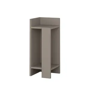 Lochlan Modern Compact Nightstand Bedside Table 25 x 27 x 60cm  Bedroom Furniture Light Mocha / Left Orientation