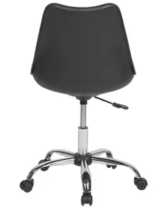 Desk Chair Faux Leather Black DAKOTA