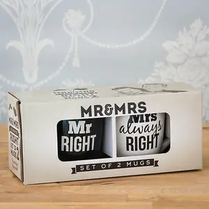 Mr and Mrs Always Right Mug Set