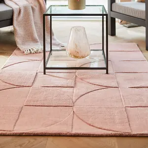 Geometric   Luxurious Handmade  Modern Easy to clean Rug for Dining Room, Bed Room, and Living Room-120cm X 170cm