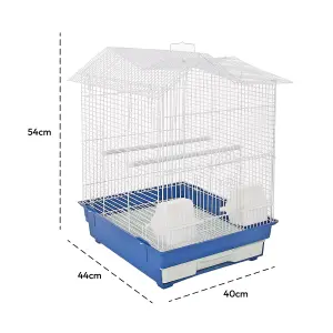 KCT Indoor Bird Cage Santiago Plus Exotic Portable Small - Blue