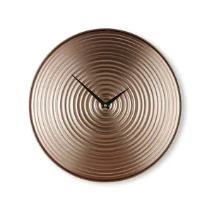 Whirl Bronze Metallic Wall Clock