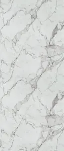 WTC Formica Prima FP3460 Calacatta Marble- 4.1mtr x 100mm x 20mm Kitchen Upstand Matte 58 Finish