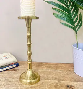 Gold         Pillar         Candlestick         Large