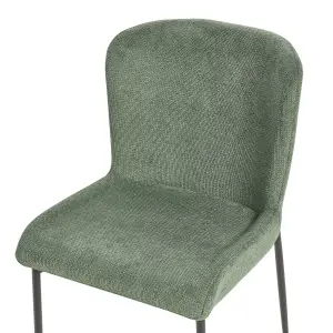 Set of 2 Dining Chairs ADA Dark Green