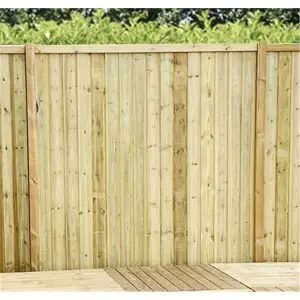 6FT (1.83m x 1.83m) Vertical Fencing Panel - Pressure Treated 12mm Wooden - 1 x Fence Panel (6ft x 6ft) (6x6)