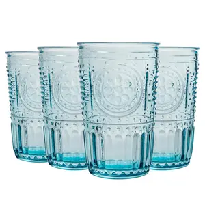 Romantic Highball Glasses - 475ml Blue / 340ml / 12