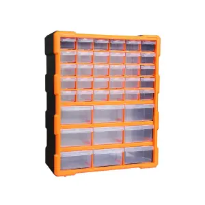 39 Drawers Plastic Storage Cabinet Organizer