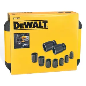 DEWALT DT7507 Impact Socket Set, 9 Piece