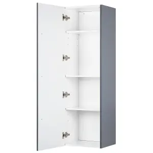 Bathroom Wall Cabinet Grey MATARO