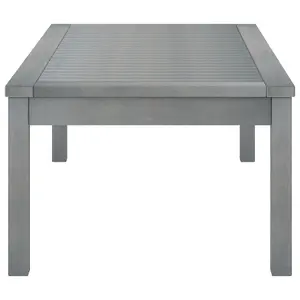 Berkfield Coffee Table 100x50x33 cm Grey Solid Acacia Wood