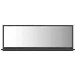 Dorlene Framed Wall Mounted Bathroom Mirror Grey / 40 cm