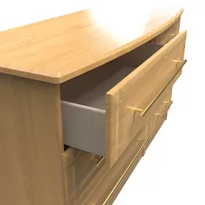 Norfolk 6 Drawer Dresser Unit in Modern Oak (Ready Assembled)