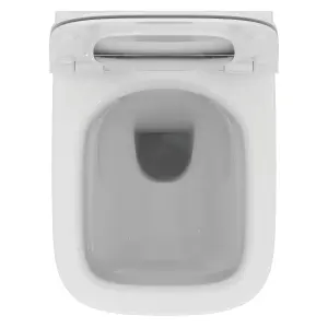 Ideal Standard i.life S White Wall hung Square Toilet with Soft close seat & Concealed cistern