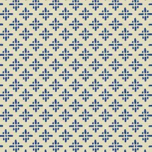 Joules Blue Geometric Smooth Wallpaper Sample