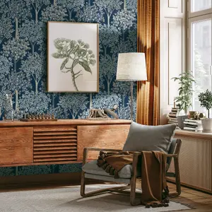 Galerie Mulberry Tree Blue Grove Wallpaper Roll