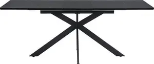 Varden Black Ceramic Extending Dining Table 6-8 Seater Modern - Daals - Dining Tables