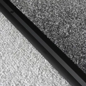 Anodised aluminium carpet profile cover strip door floor bar trim 1000mm x 20mm c68 black