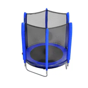 Outdoor Trampoline with Safety Enclosure for Kids Entertainment 5Ft Dia