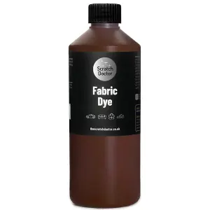 Scratch Doctor Liquid Fabric Dye Paint for sofas, clothes and furniture 1000ml Medium Brown