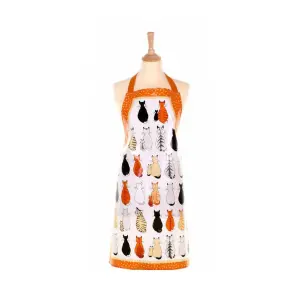 Cats In Waiting Animal Print PVC/Oil cloth Apron